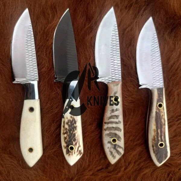 Bone, Ram & Stag Horn Handle Skinner Knives