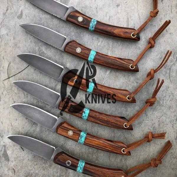 Custom Handmade Wood Handle Cowboy Skinner Knives